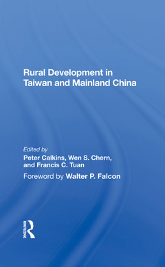 Couverture de l’ouvrage Rural Development In Taiwan And Mainland China