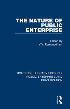 Cover of the book The Nature of Public Enterprise