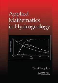 Couverture de l’ouvrage Applied Mathematics in Hydrogeology