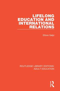 Couverture de l’ouvrage Lifelong Education and International Relations