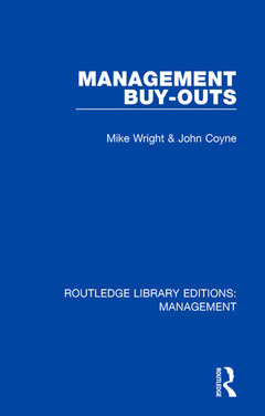 Couverture de l’ouvrage Management Buy-Outs