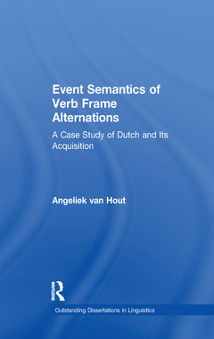 Couverture de l’ouvrage Event Semantics of Verb Frame Alternations