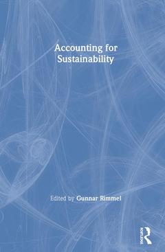 Couverture de l’ouvrage Accounting for Sustainability