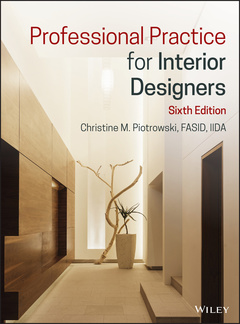 Couverture de l’ouvrage Professional Practice for Interior Designers