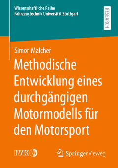 Couverture de l’ouvrage Methodische Entwicklung eines durchgängigen Motormodells für den Motorsport