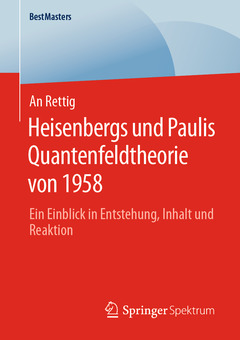 Couverture de l’ouvrage Heisenbergs und Paulis Quantenfeldtheorie von 1958 