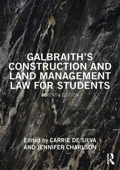 Couverture de l’ouvrage Galbraith's Construction and Land Management Law for Students