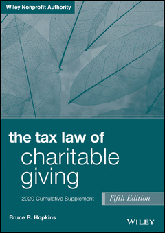Cover of the book The Tax Law of Charitable Giving, 2019 Cumulative Supplement