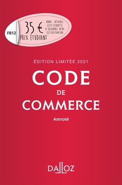 Cover of the book Code de commerce
