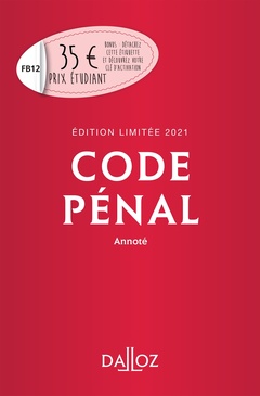 Cover of the book Code pénal