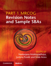 Couverture de l’ouvrage Part 1 MRCOG Revision Notes and Sample SBAs