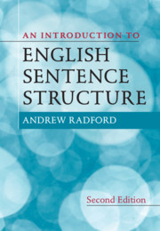 Couverture de l’ouvrage An Introduction to English Sentence Structure
