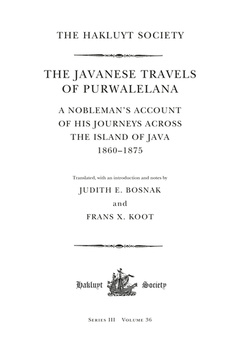 Couverture de l’ouvrage The Javanese Travels of Purwalelana