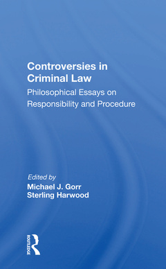 Couverture de l’ouvrage Controversies In Criminal Law