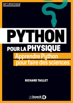 Couverture de l’ouvrage Python pour la physique