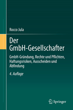 Couverture de l’ouvrage Der GmbH-Gesellschafter