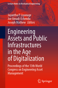 Couverture de l’ouvrage Engineering Assets and Public Infrastructures in the Age of Digitalization