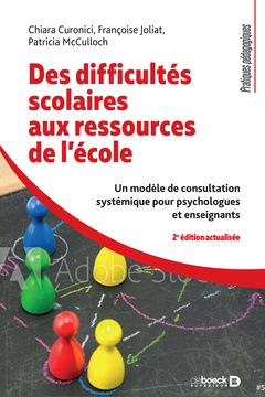 Cover of the book Des difficultés scolaires aux ressources de l'école