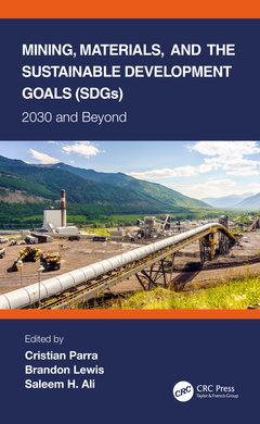 Couverture de l’ouvrage Mining, Materials, and the Sustainable Development Goals (SDGs)