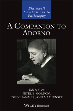 Couverture de l’ouvrage A Companion to Adorno