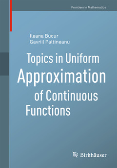 Couverture de l’ouvrage Topics in Uniform Approximation of Continuous Functions