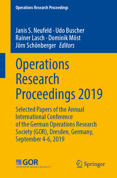 Couverture de l’ouvrage Operations Research Proceedings 2019