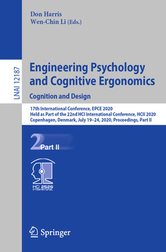 Couverture de l’ouvrage Engineering Psychology and Cognitive Ergonomics. Cognition and Design