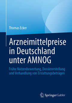 Couverture de l’ouvrage Arzneimittelpreise in Deutschland unter AMNOG