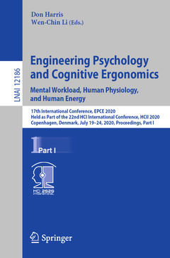 Couverture de l’ouvrage Engineering Psychology and Cognitive Ergonomics. Mental Workload, Human Physiology, and Human Energy