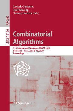 Couverture de l’ouvrage Combinatorial Algorithms