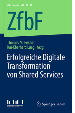Couverture de l’ouvrage Erfolgreiche Digitale Transformation von Shared Services