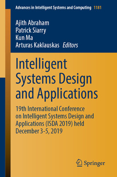 Couverture de l’ouvrage Intelligent Systems Design and Applications