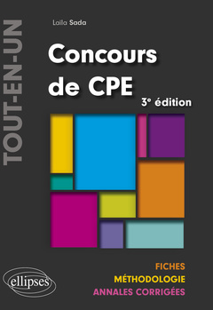 Couverture de l’ouvrage Concours CPE Tout-en-un - Fiches, Méthodologie, Annales corrigées - 3e édition
