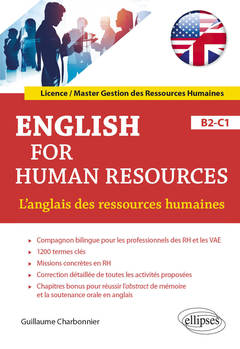 Couverture de l’ouvrage English for Human Resources. L'anglais des ressources humaines. B2-C1