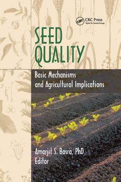 Couverture de l’ouvrage Seed Quality