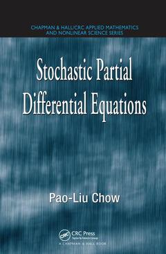 Couverture de l’ouvrage Stochastic Partial Differential Equations