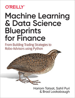 Couverture de l’ouvrage Machine Learning and Data Science Blueprints for Finance