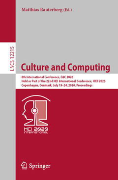 Couverture de l’ouvrage Culture and Computing