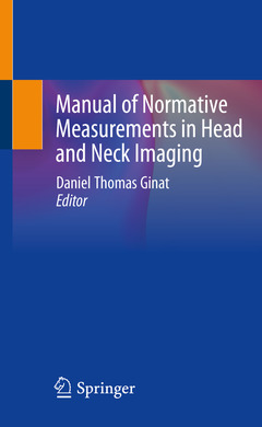 Couverture de l’ouvrage Manual of Normative Measurements in Head and Neck Imaging