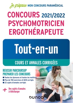 Cover of the book Concours 2021/2022 Psychomotricien Ergothérapeute - Tout-en-un - Cours et annales corrigées