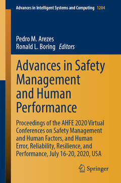Couverture de l’ouvrage Advances in Safety Management and Human Performance
