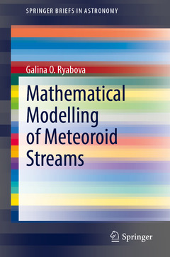 Couverture de l’ouvrage Mathematical Modelling of Meteoroid Streams