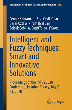 Couverture de l’ouvrage Intelligent and Fuzzy Techniques: Smart and Innovative Solutions