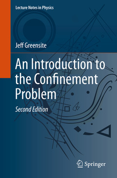 Couverture de l’ouvrage An Introduction to the Confinement Problem
