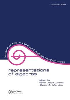 Couverture de l’ouvrage Representations of Algebras