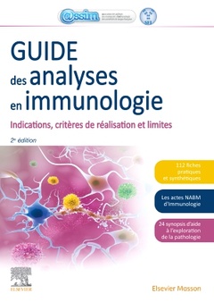 Couverture de l’ouvrage Guide des analyses en immunologie