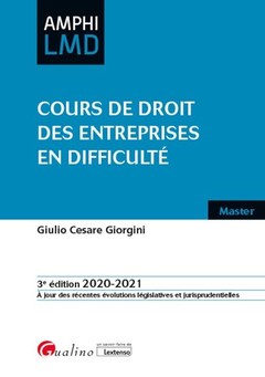 Cover of the book Cours de droit des entreprises en difficulté