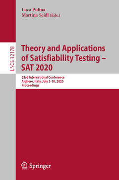 Couverture de l’ouvrage Theory and Applications of Satisfiability Testing – SAT 2020