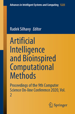 Couverture de l’ouvrage Artificial Intelligence and Bioinspired Computational Methods