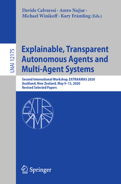 Couverture de l’ouvrage Explainable, Transparent Autonomous Agents and Multi-Agent Systems